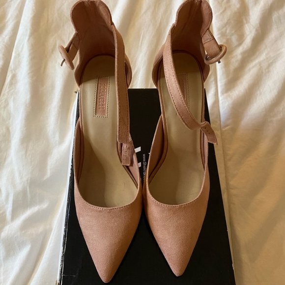 Forever21 Nude Ankle strap Heels (No Box) 🛍 - Picture 1 of 5